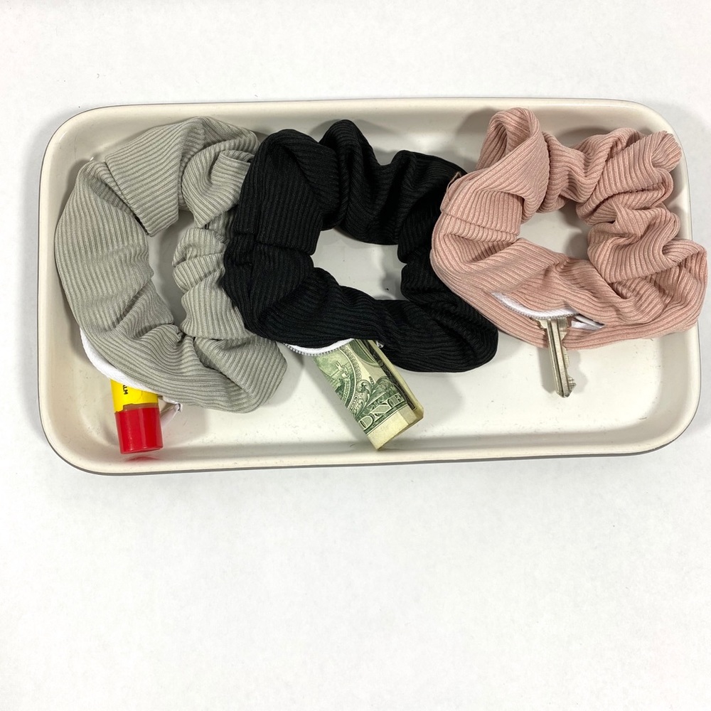 3‎ pack hidden pocket scrunchie